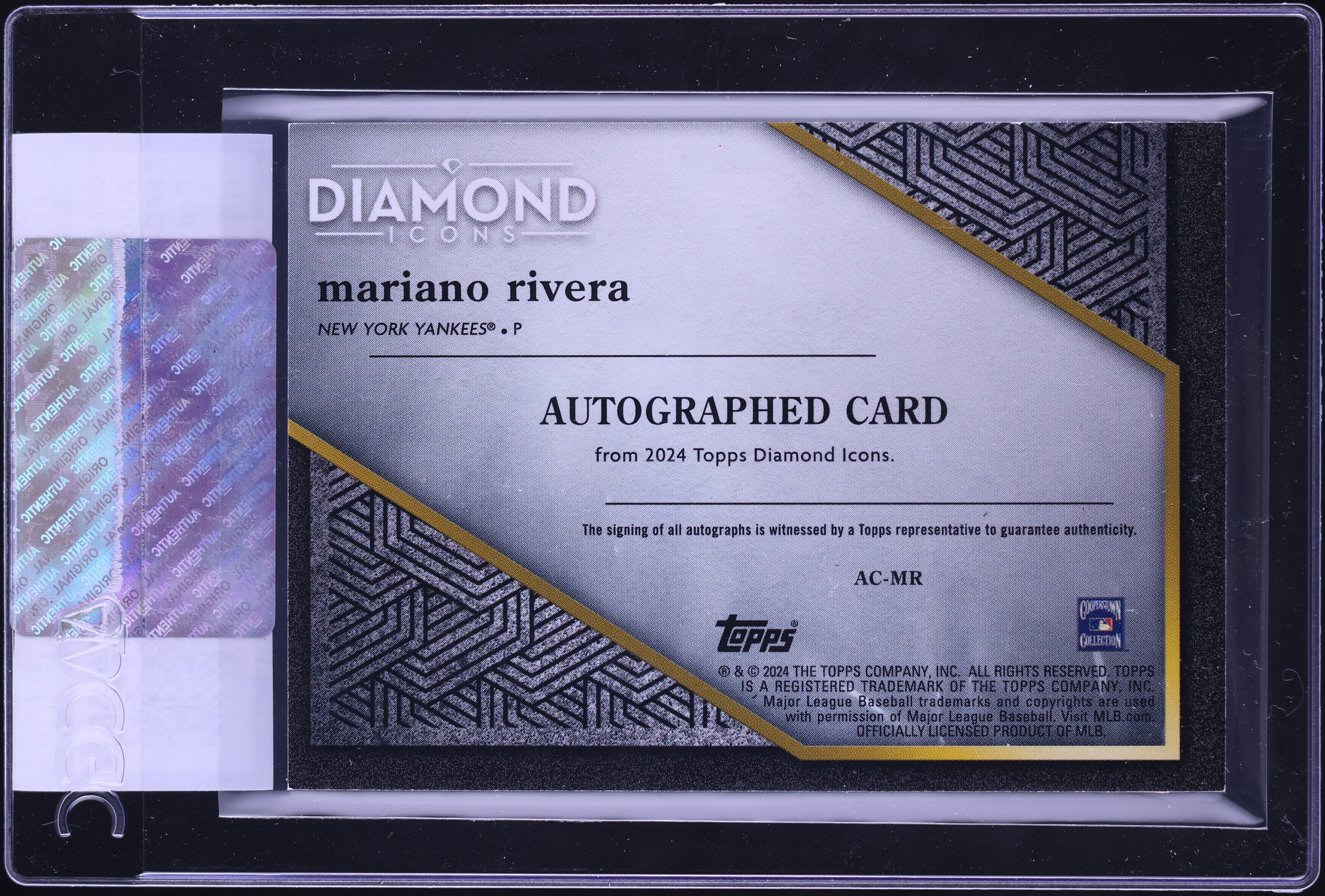 2024 Topps Diamond Icons Red Mariano Rivera AUTO /5 #AC-MR CGC 