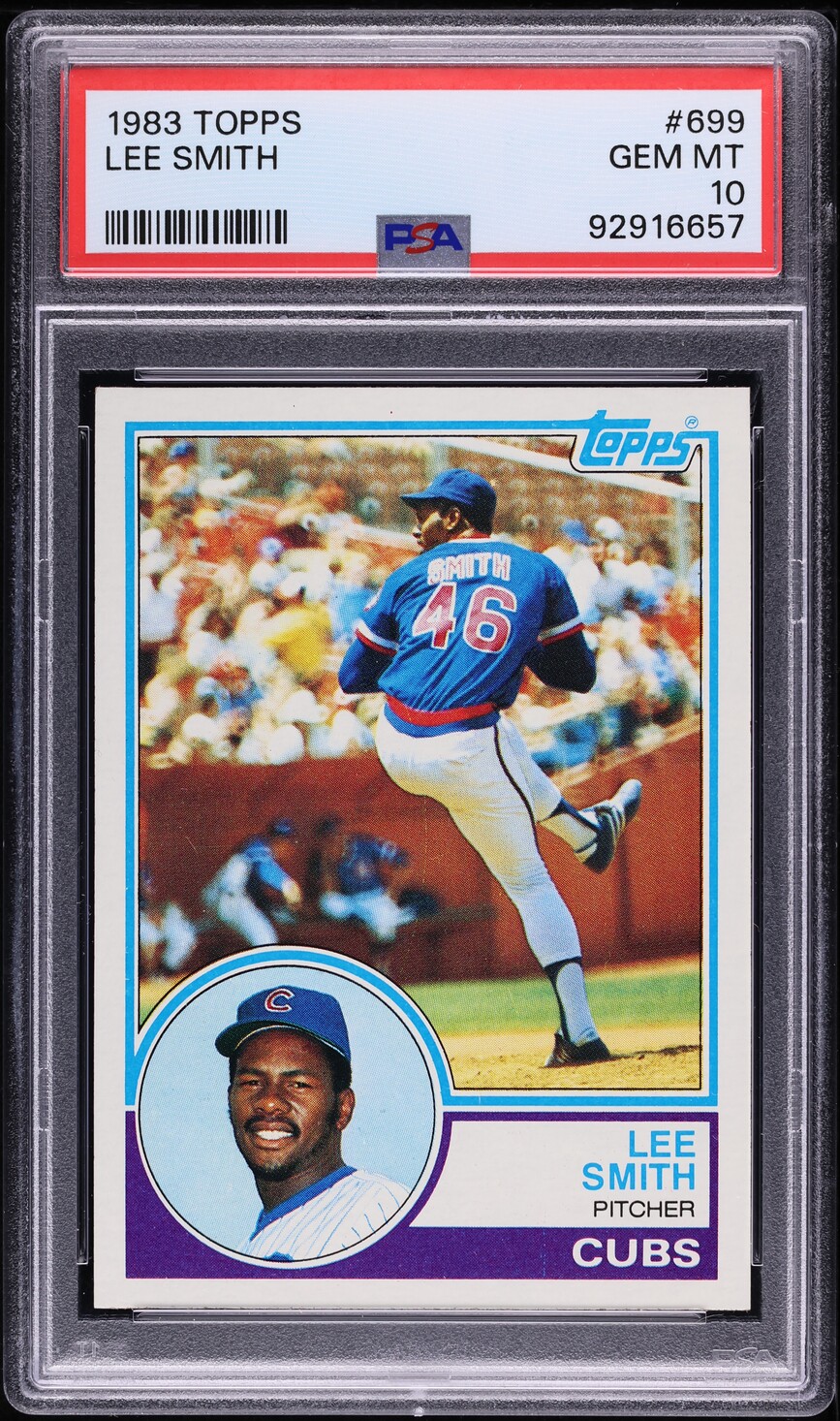 1983 Topps Lee Smith #699 PSA 10 GEM MINT