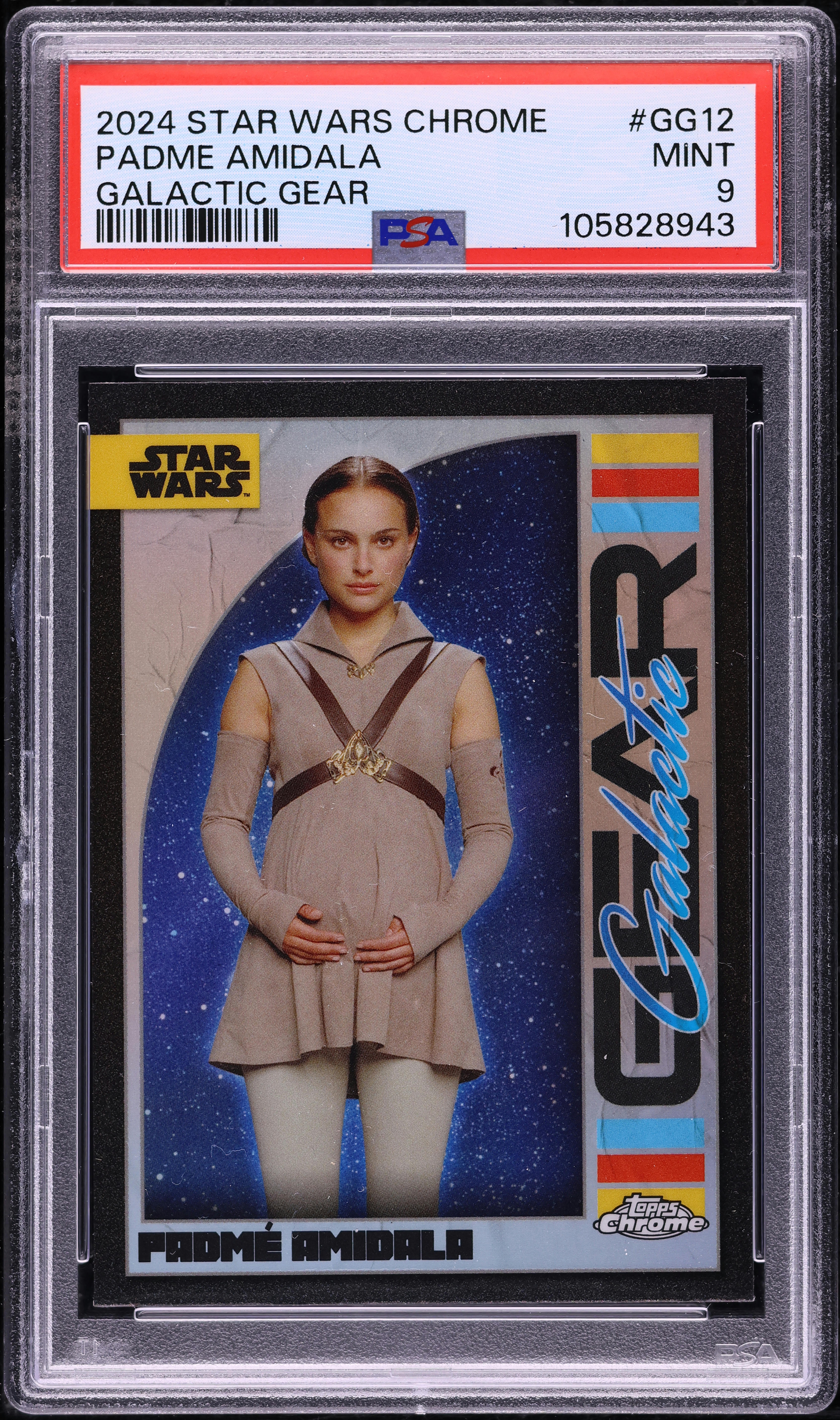 2024 Topps Chrome Star Wars Galactic Gear Padme Amidala #GG12 PSA