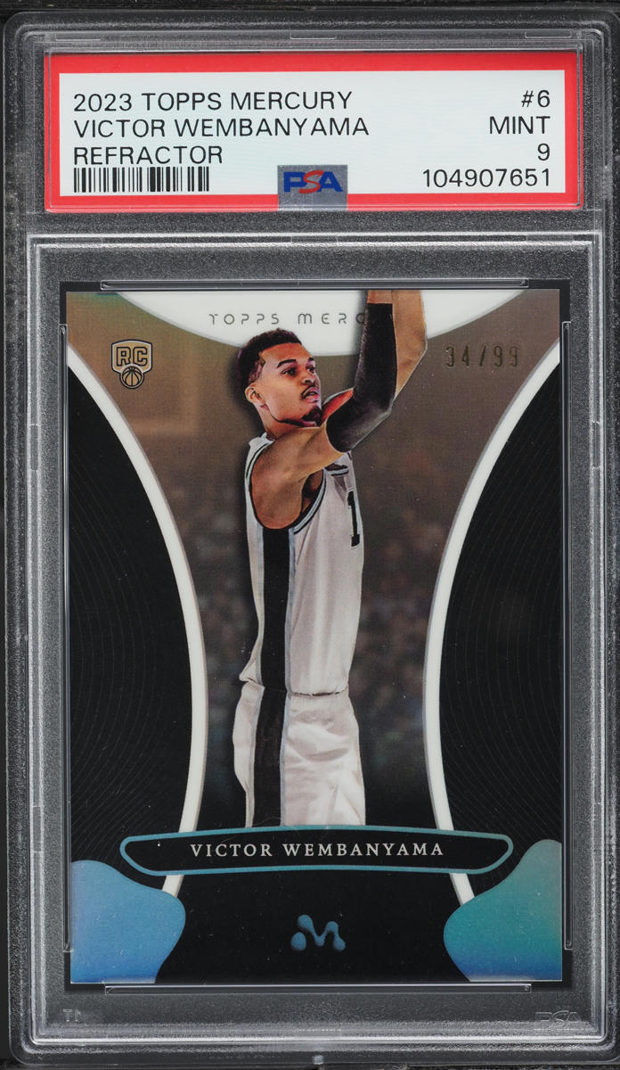 2023 Topps Mercury Refractor Victor Wembanyama ROOKIE /99 #6 PSA 9 MINT