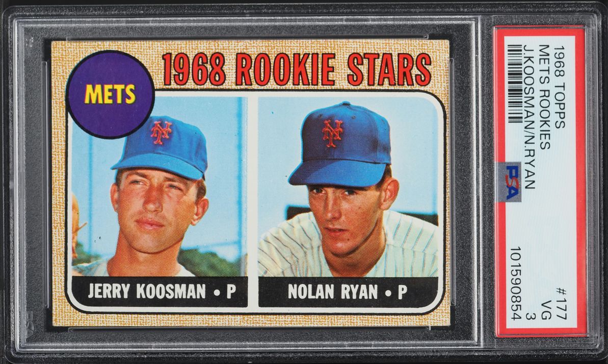 1968 Topps Nolan Ryan ROOKIE #177 PSA 3 VG