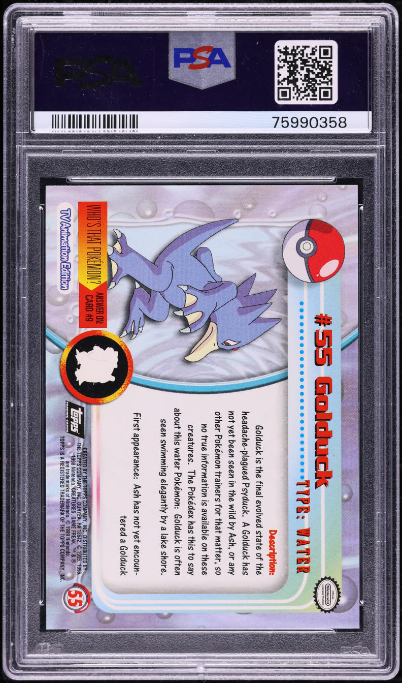 1999 Topps Pokemon TV Foil Golduck #55 PSA 10 GEM MINT on Fanatics Collect 1999 Topps Pokemon TV Foil Golduck #55 PSA 10 GEM MINT on Fanatics Collect