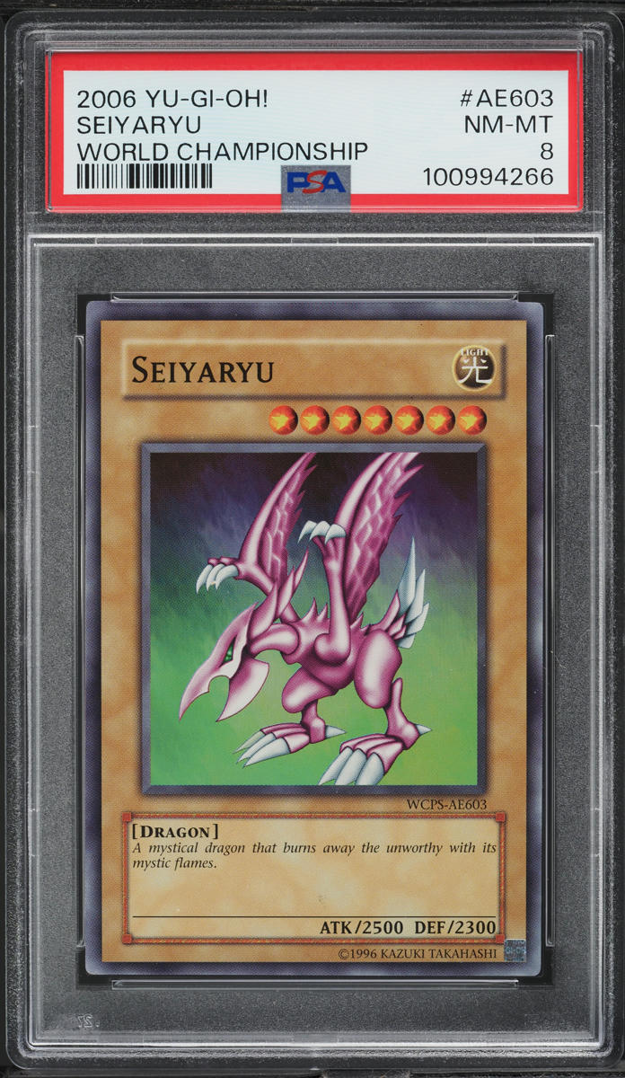 2006 Yu-Gi-Oh! Asian-English World Championship Seiyaryu #WCPS-AE603 PSA 8  NM-MT on Fanatics Collect