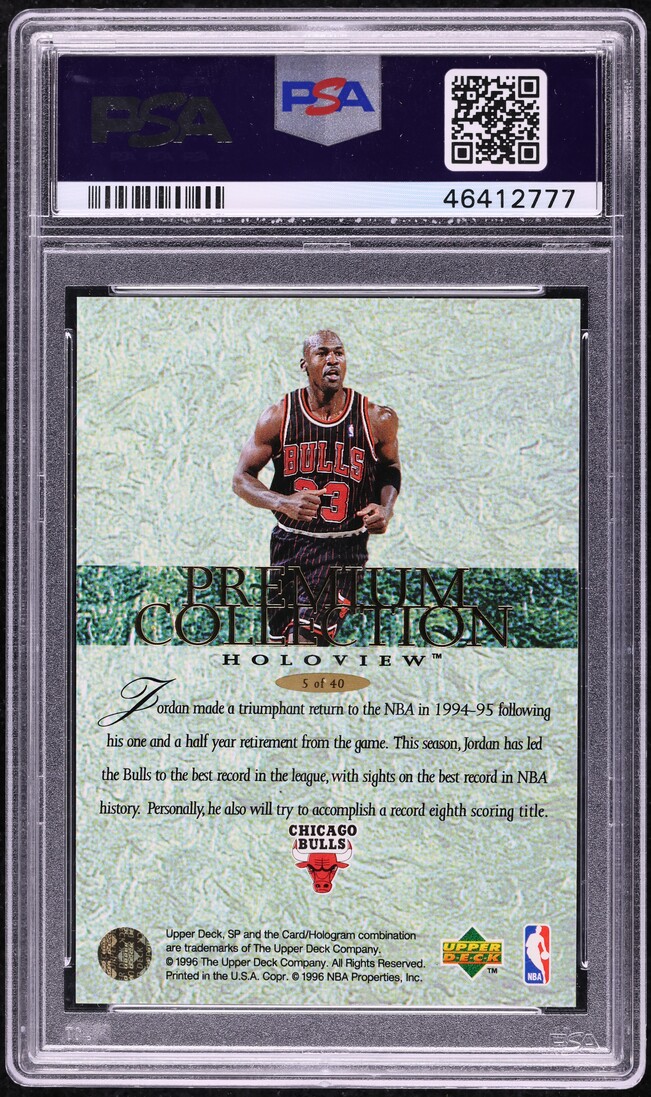 1995 SP Holoviews Michael Jordan #PC5 PSA 9 MINT