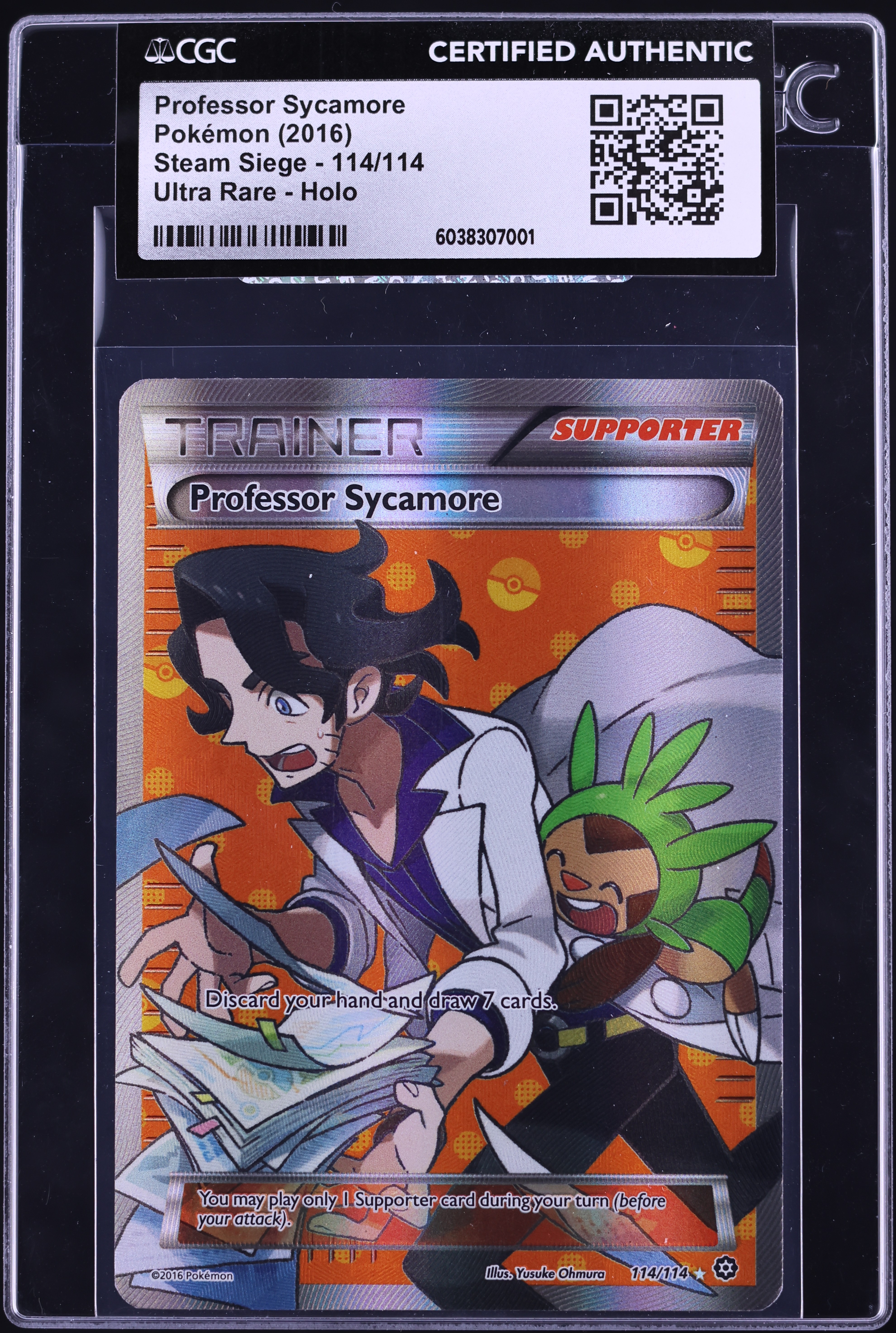 2016 Pokemon XY Steam Siege Full Art Professor Sycamore #114 CGC AUTH on Fanatics Collect 2016 Pokemon XY Steam Siege Full Art Professor Sycamore #114 CGC AUTH on Fanatics Collect