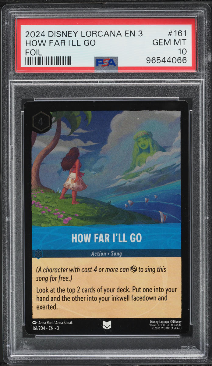 what is the most expensive disney lorcana card Disney Lorcana Mickey Mouse #8 League Promo PSA 9 – Zapp! Comics