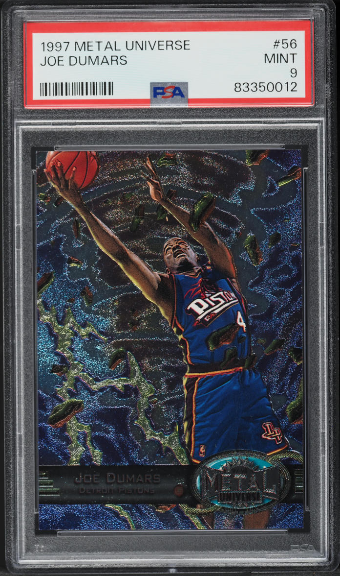 1997 Metal Universe Joe Dumars #56 PSA 9 MINT