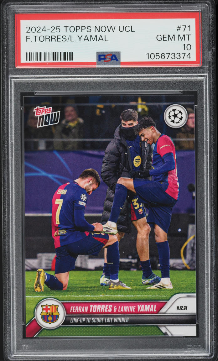 2024 Topps Now UEFA Champions League Ferran Torres Lamine Yamal