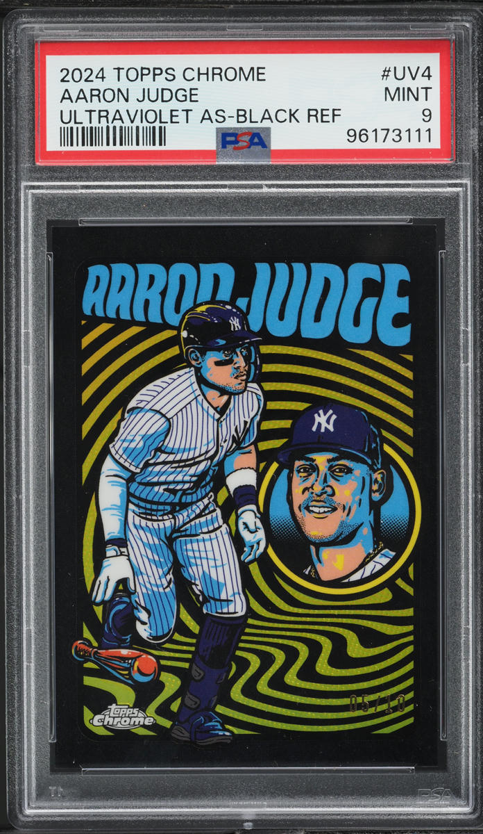 2024 Topps Chrome Ultraviolet All-Stars Black Aaron Judge /10 #UV4 PSA 9 MINT