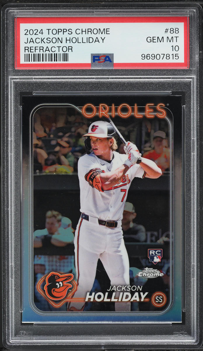 2024 Topps Chrome Refractor Jackson Holliday ROOKIE #88 PSA 10 GEM MINT