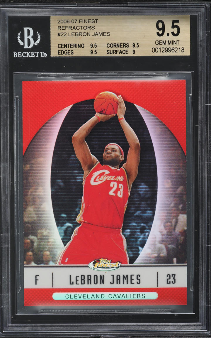 2006 Finest Refractor LeBron James #22 BGS 9.5 GEM MINT