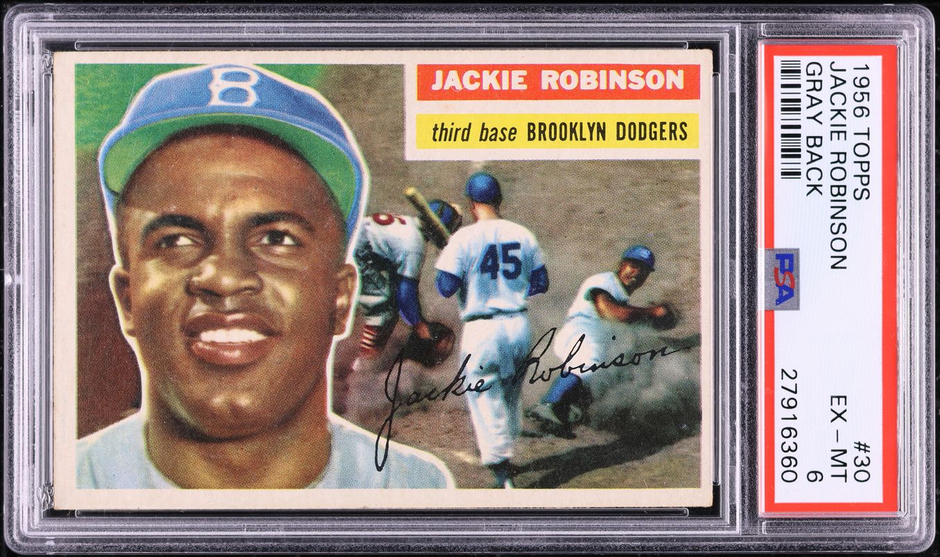 1956 Topps Jackie Robinson #30 PSA 6 EXMT