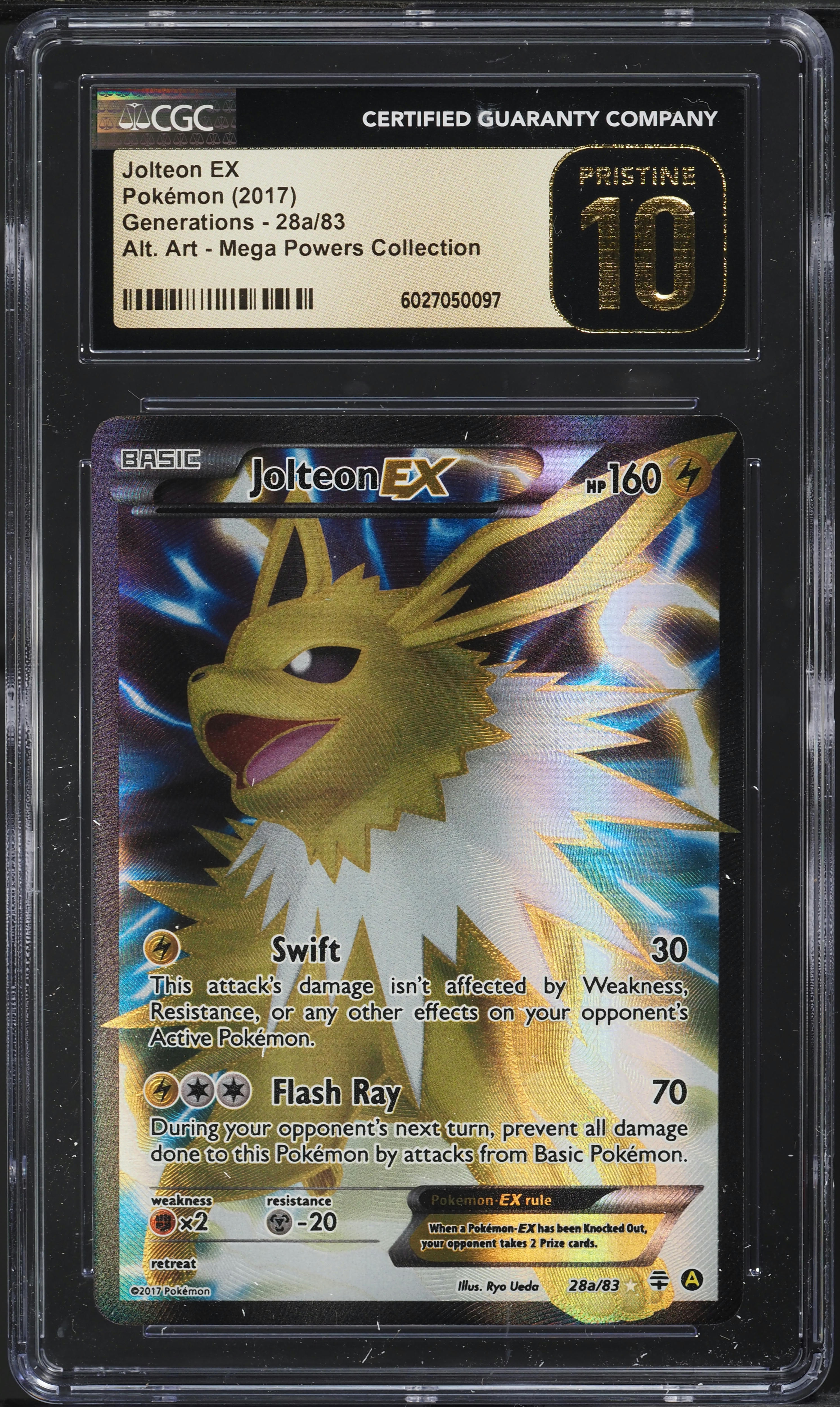 2017 Pokemon XY Generations Mega Powers Collection Jolteon EX CGC