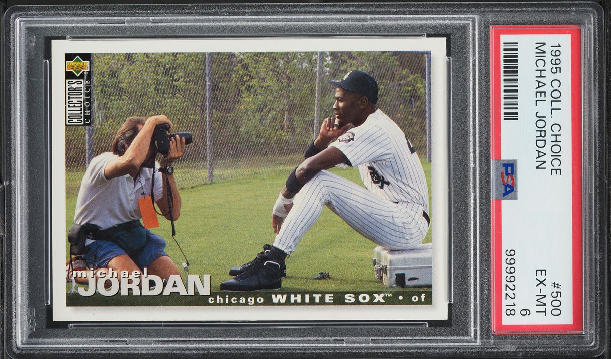 1995 Collector's Choice Michael Jordan ROOKIE #500 PSA 6 EXMT