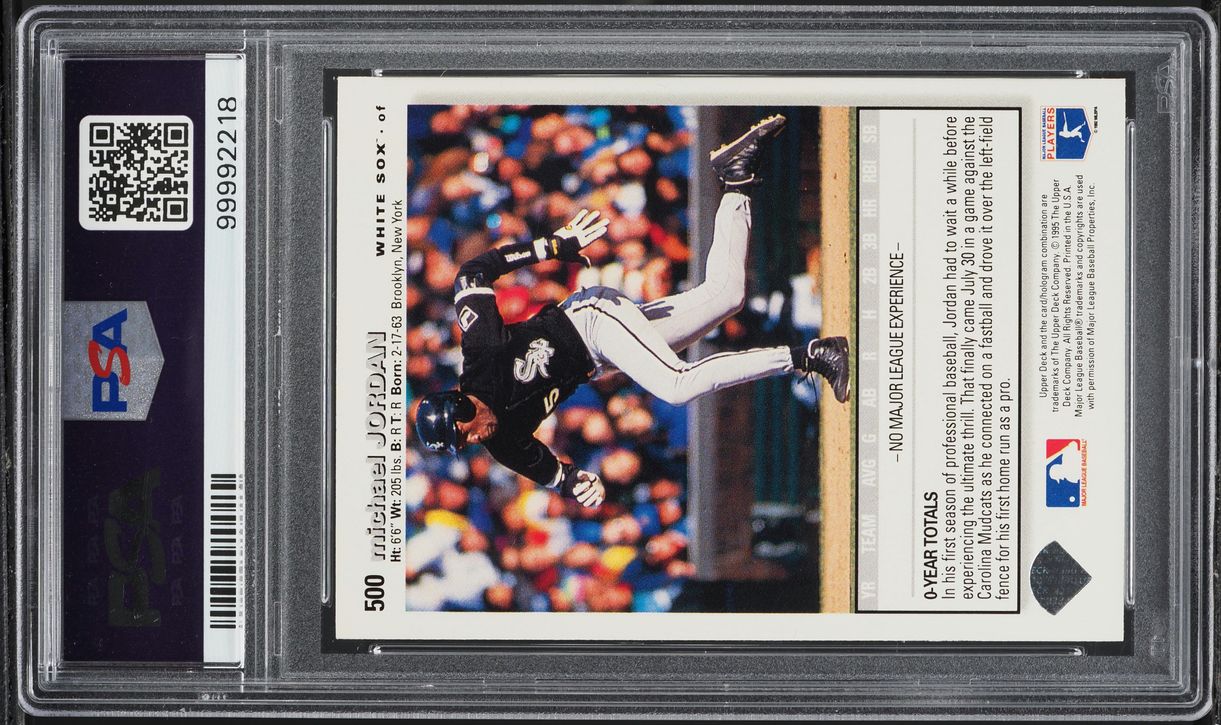 1995 Collector's Choice Michael Jordan ROOKIE #500 PSA 6 EXMT