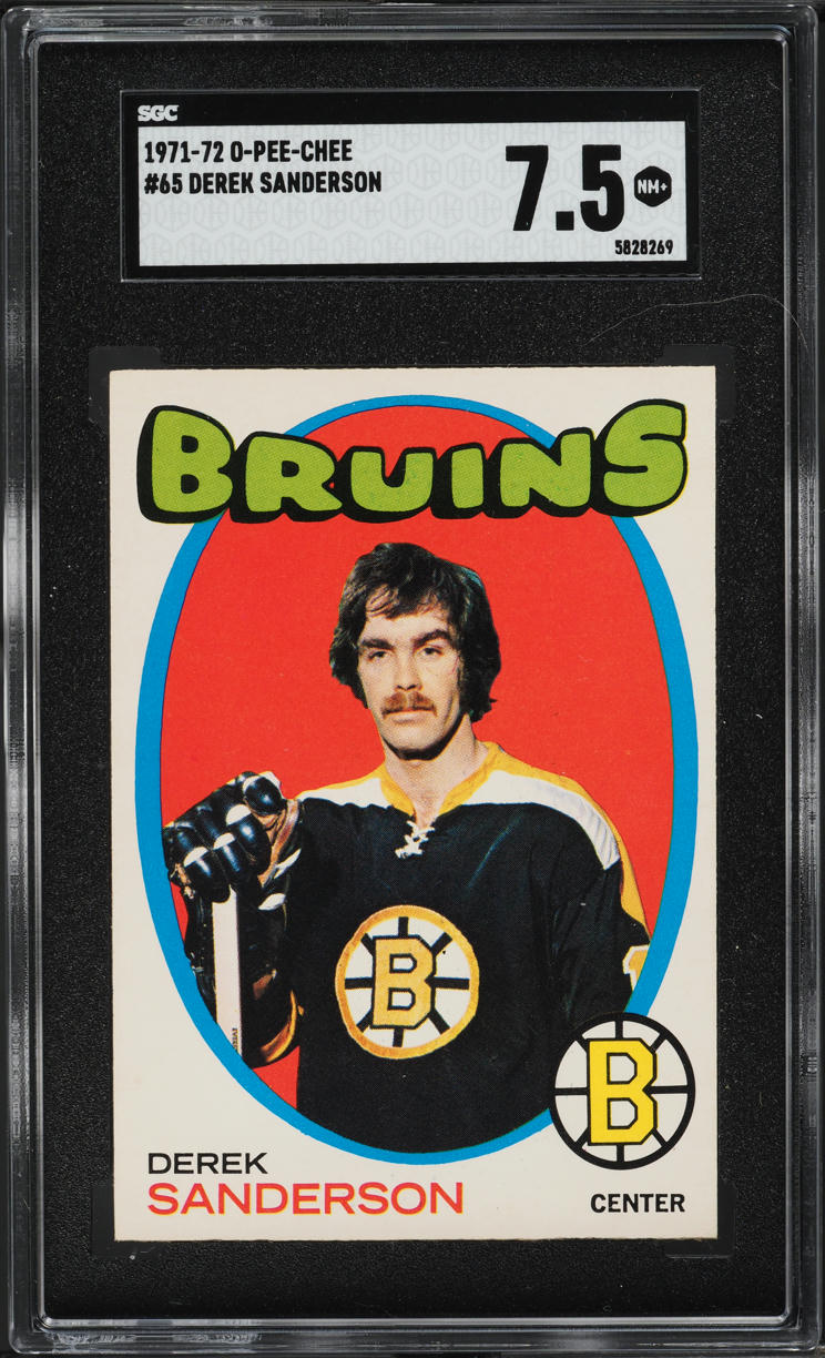 1971 O-Pee-Chee Hockey Derek Sanderson #65 SGC 7.5 NRMT+