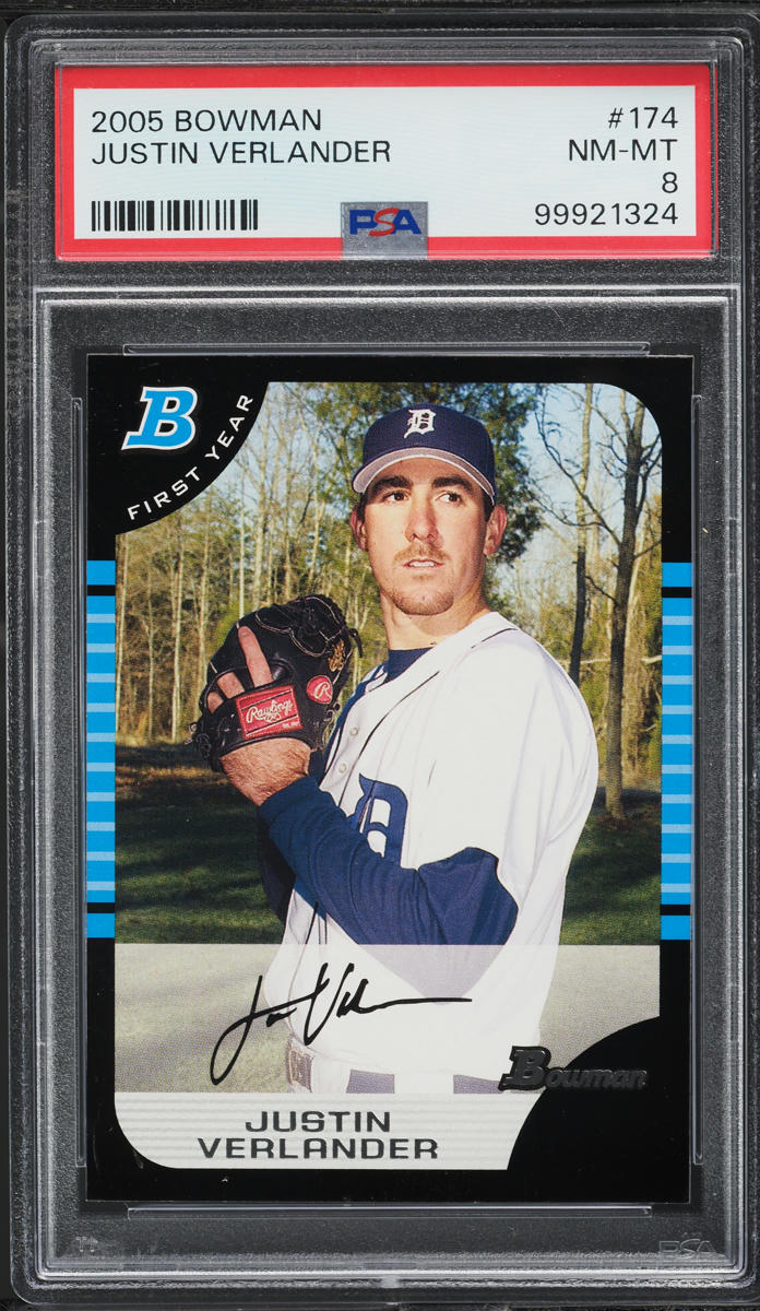 2005 Bowman Justin Verlander PROSPECT #174 PSA 8 NM-MT