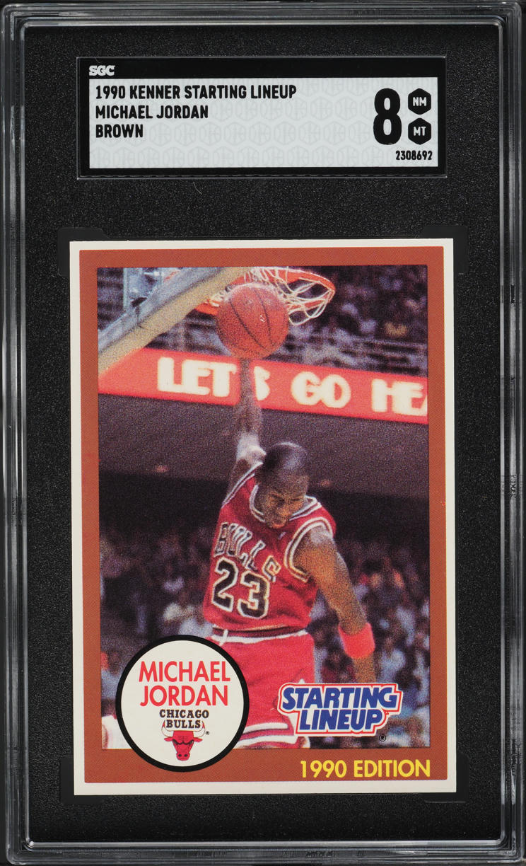 1990 Kenner Starting Lineup Brown Michael Jordan SGC 8 NM-MT