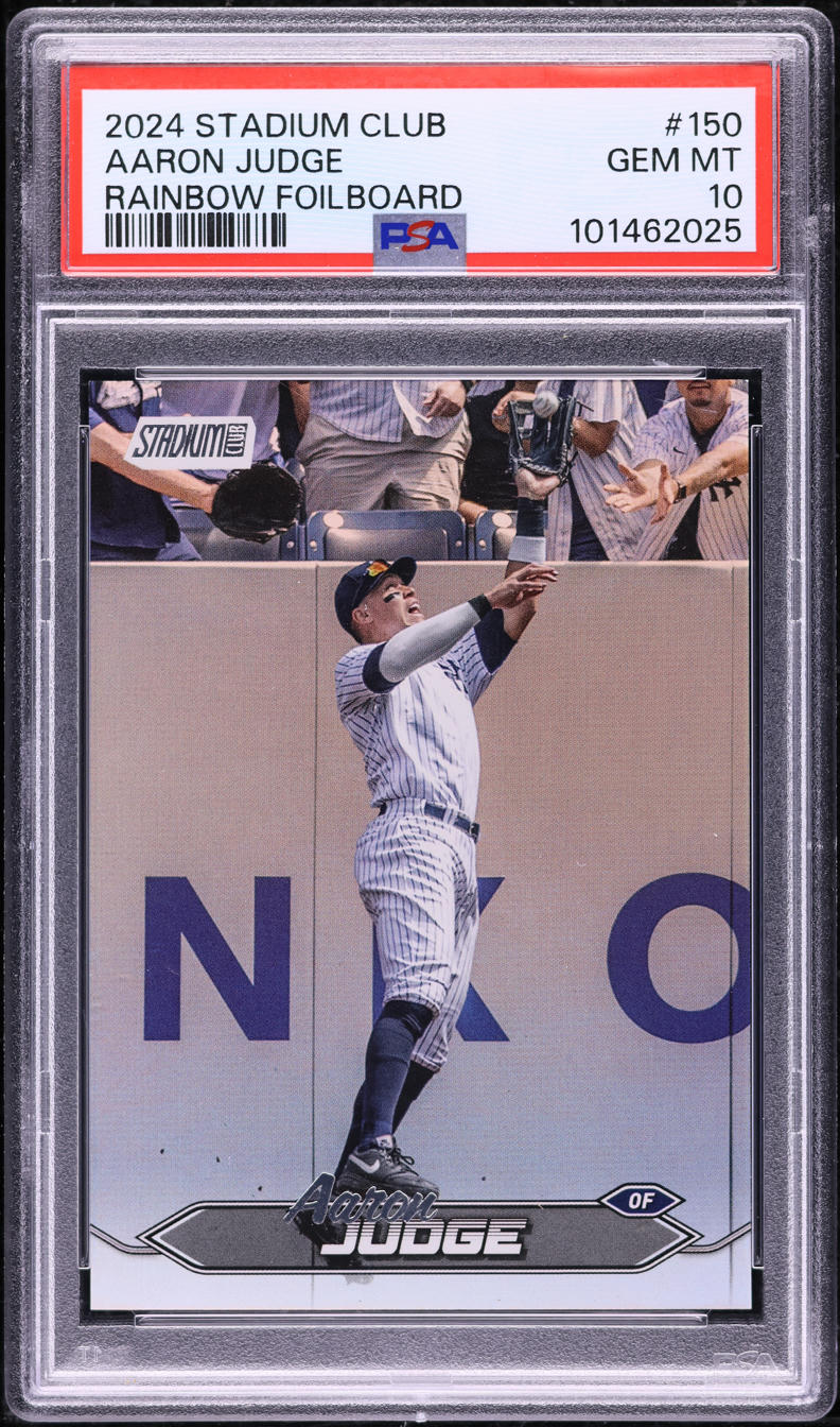 2024 Stadium Club Rainbow Foilboard Aaron Judge /25 #150 PSA 10 GEM MINT