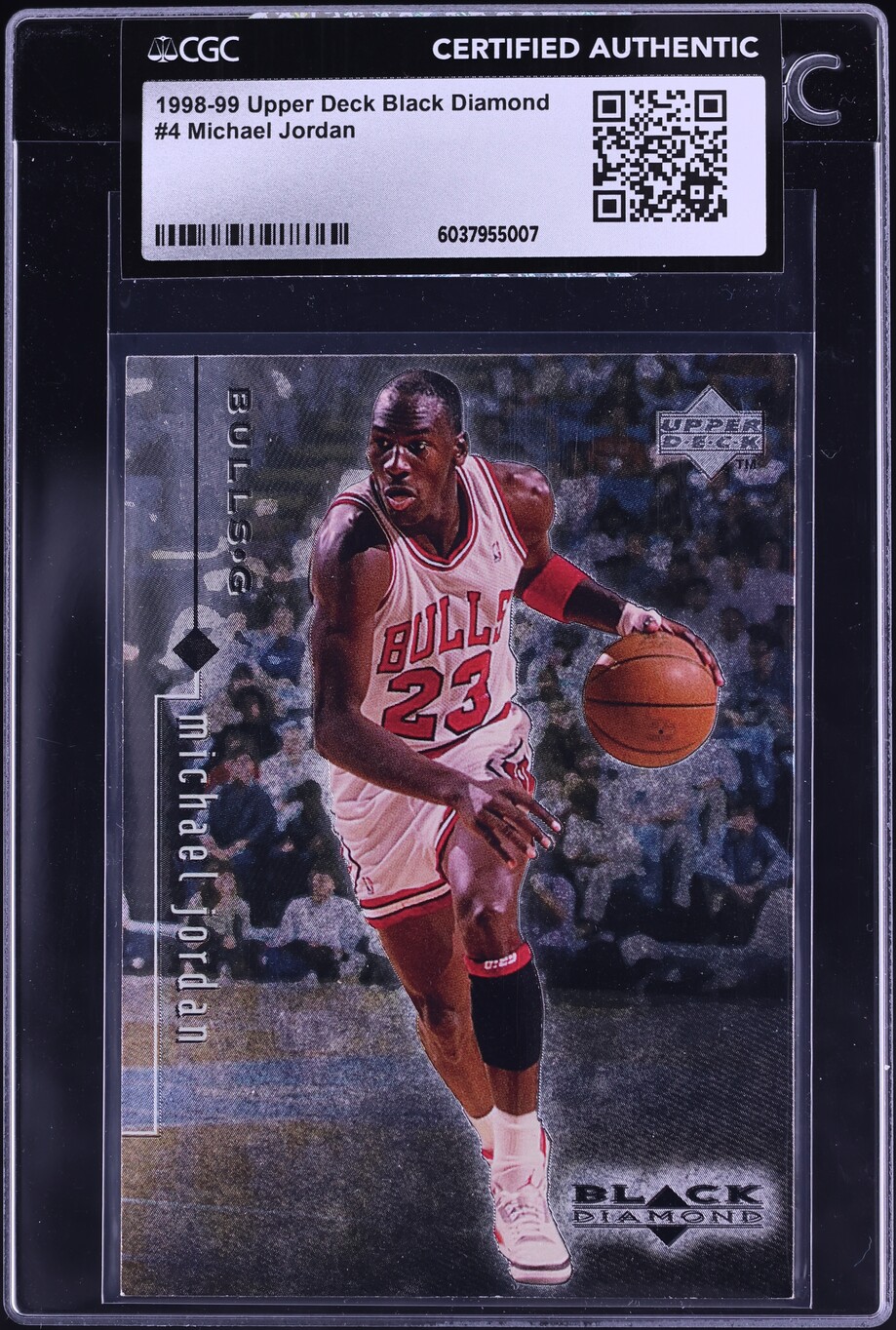 1998 Black Diamond Single Michael Jordan #4 CGC AUTH