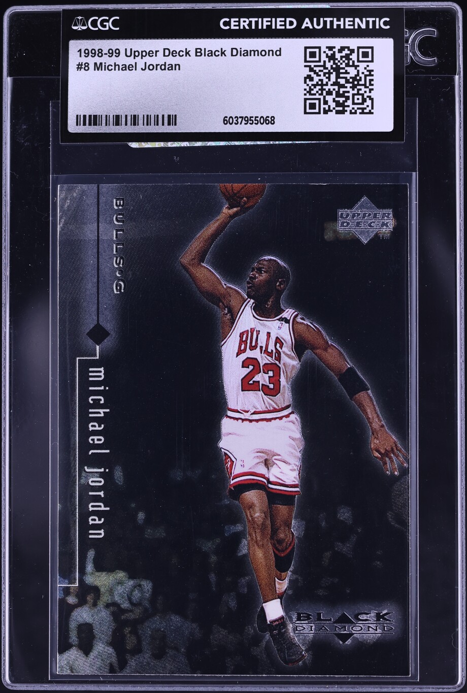 1998 Black Diamond Single Michael Jordan #8 CGC AUTH