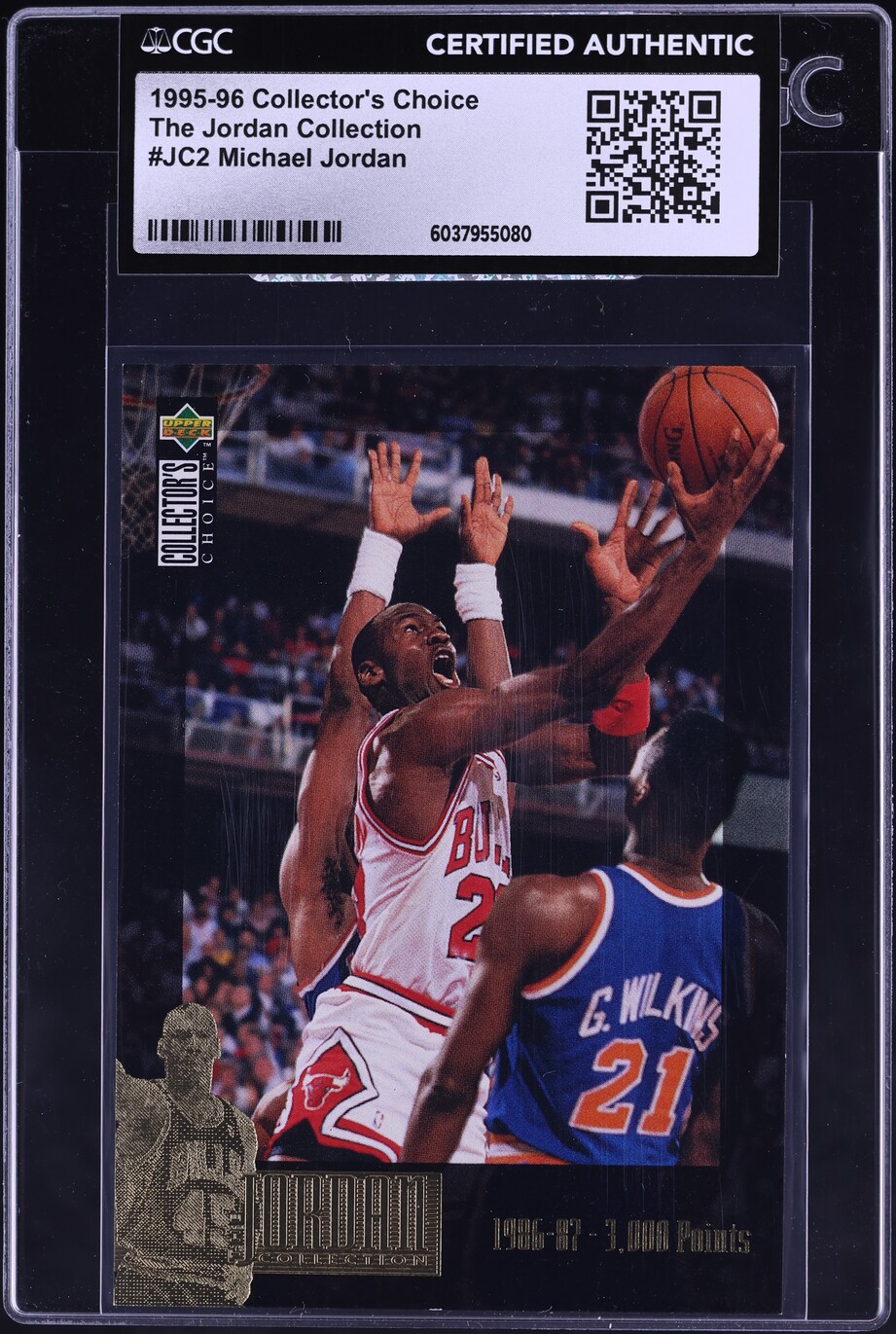 1995 Collector's Choice The Jordan Collection Michael Jordan #JC2 CGC AUTH