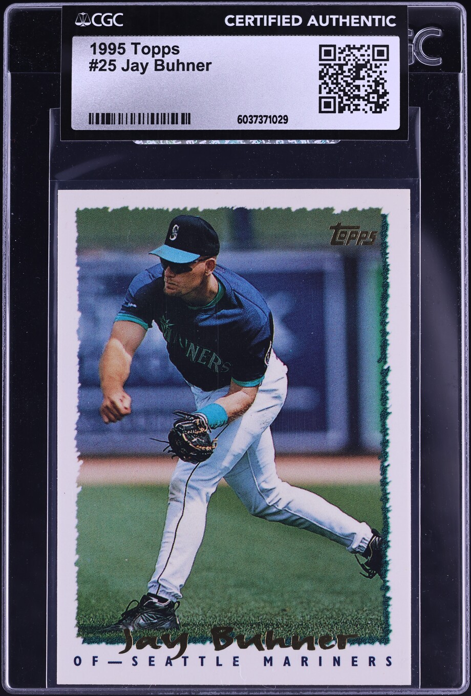 1995 Topps Jay Buhner #25 CGC AUTH on Fanatics Collect