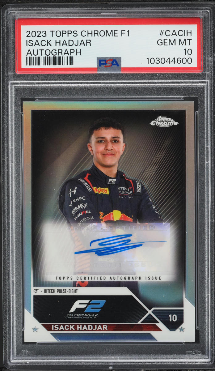 Ayumu Iwasa 2023 Topps Chrome Formula 1 #CAC-AI Autographs - Gold Wave