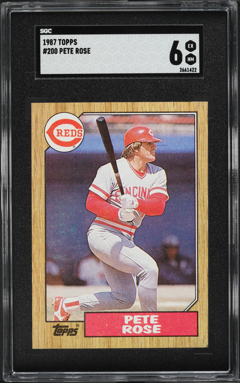 1987 Topps Pete Rose #200 SGC 6 EXMT