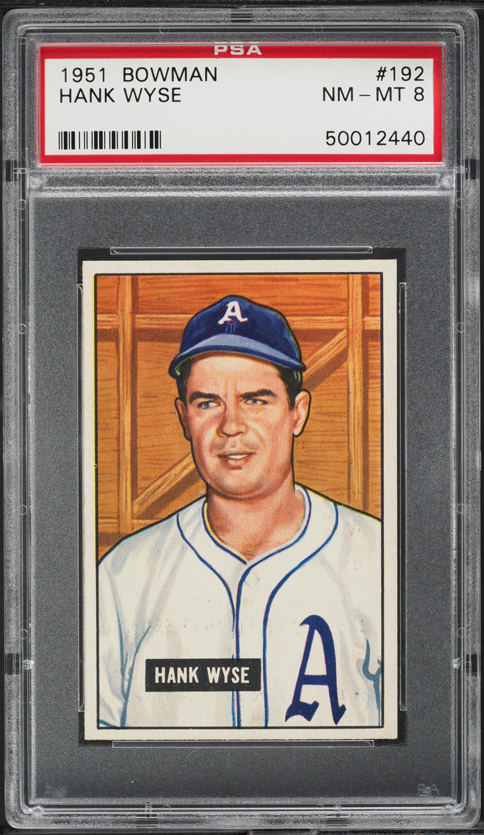 1951 Bowman Hank Wyse #192 PSA 8 NM-MT