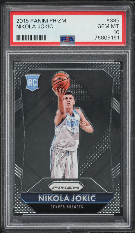 2015 Panini Prizm Nikola Jokic ROOKIE #335 PSA 10 GEM MINT on