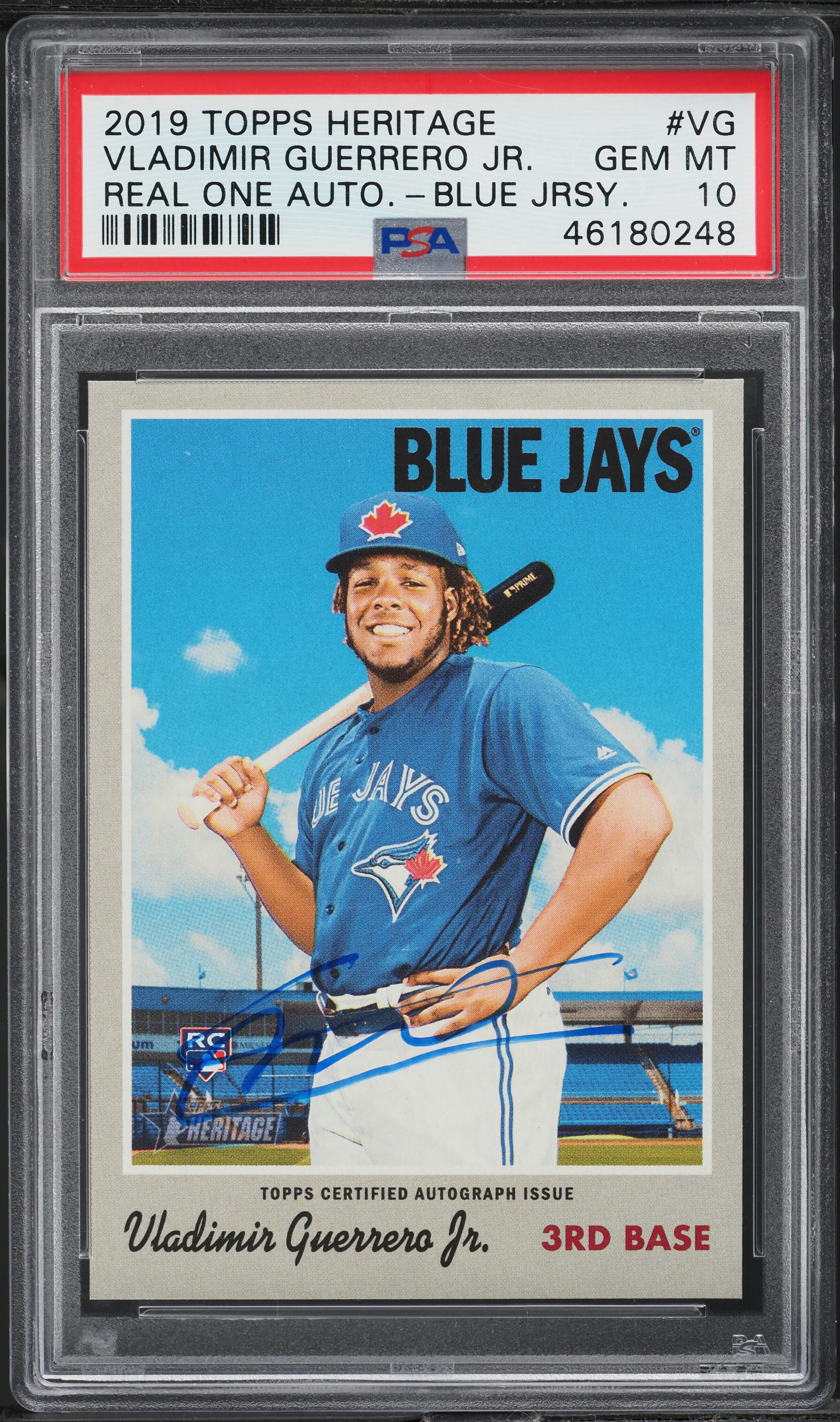 2019 Topps Heritage Real One Vladimir Guerrero Jr. ROOKIE AUTO