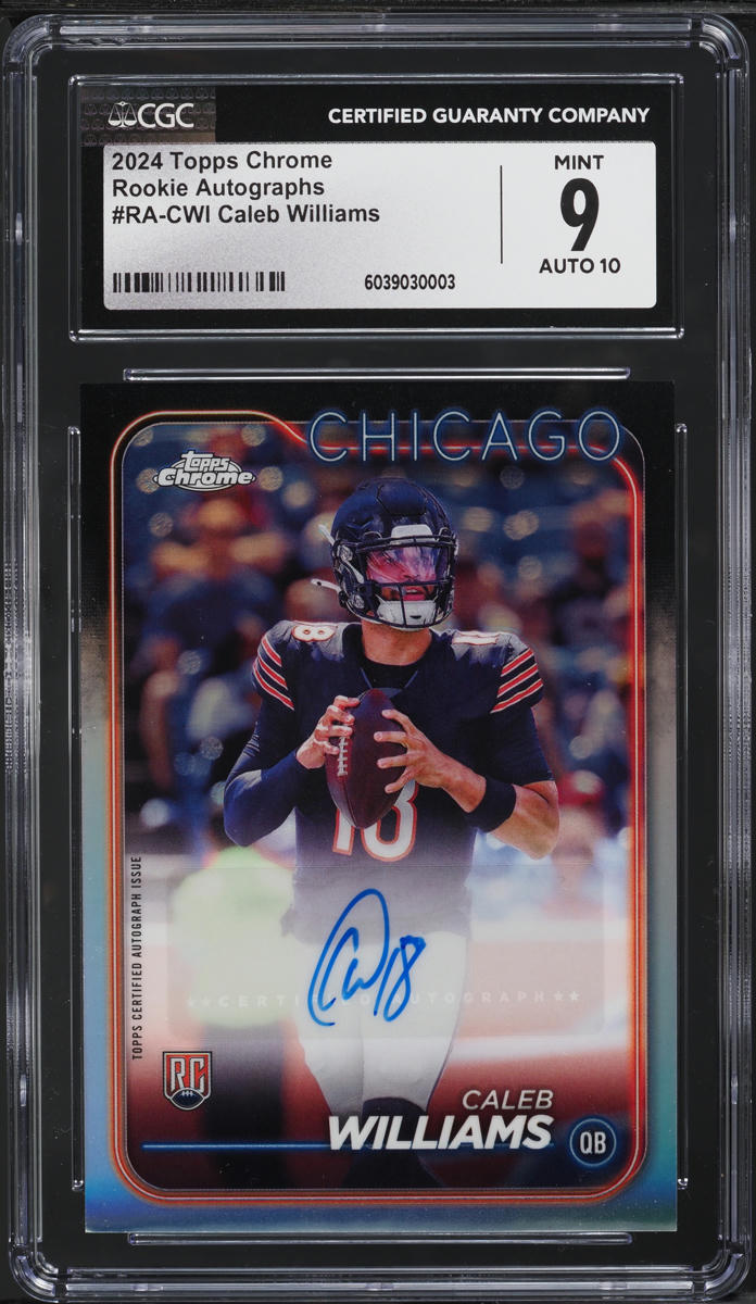 2024 Topps Chrome Caleb Williams ROOKIE AUTO #RA-CWI CGC 9 MINT