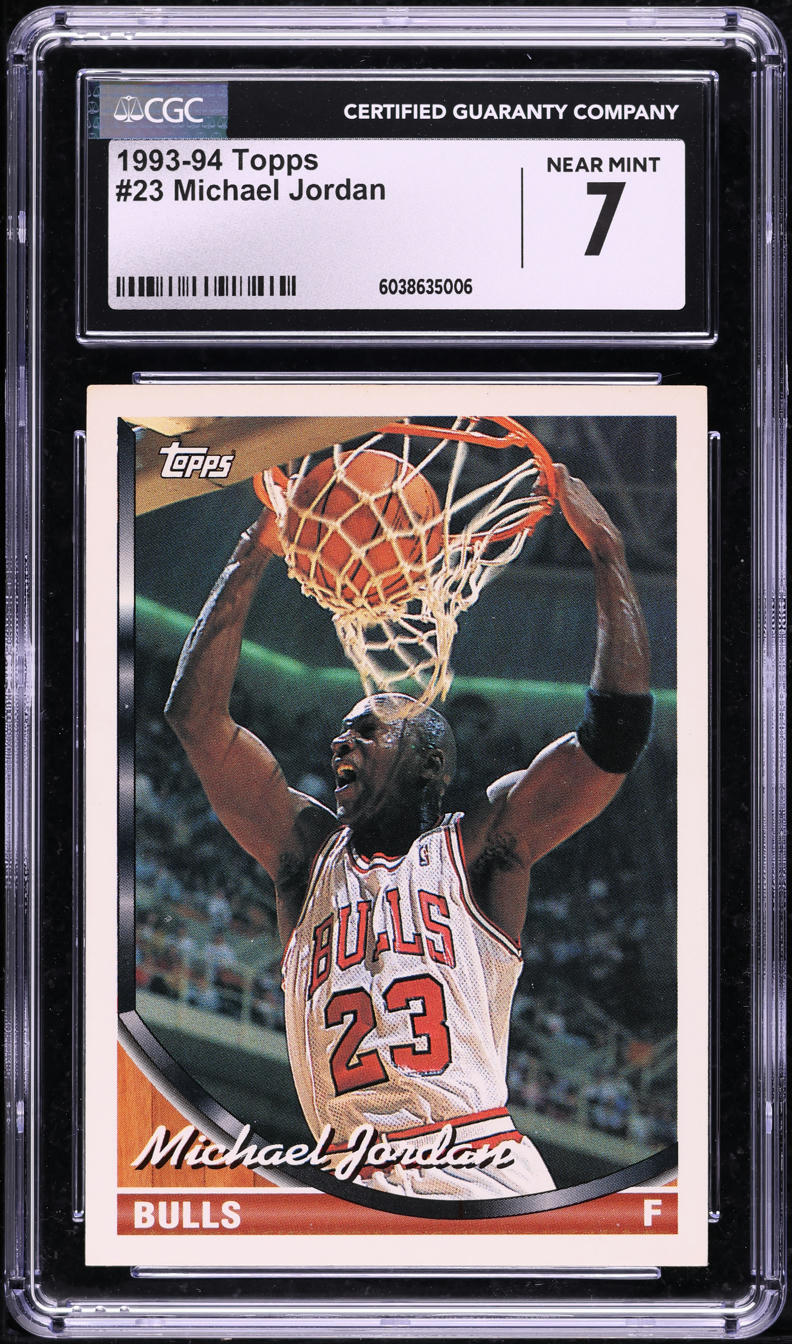 1993 Topps Basketball Michael Jordan #23 CGC 7 NRMT