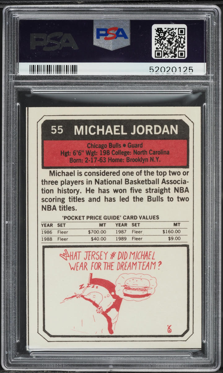 1993 SCD Multi-Sport Pocket Price Guide Michael Jordan #55 PSA 10 GEM MINT