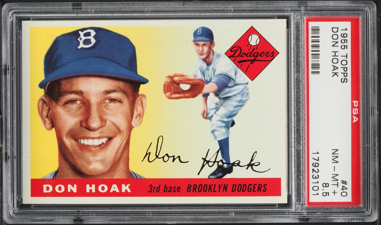 1955 Topps Don Hoak #40 PSA 8.5 NM-MT+