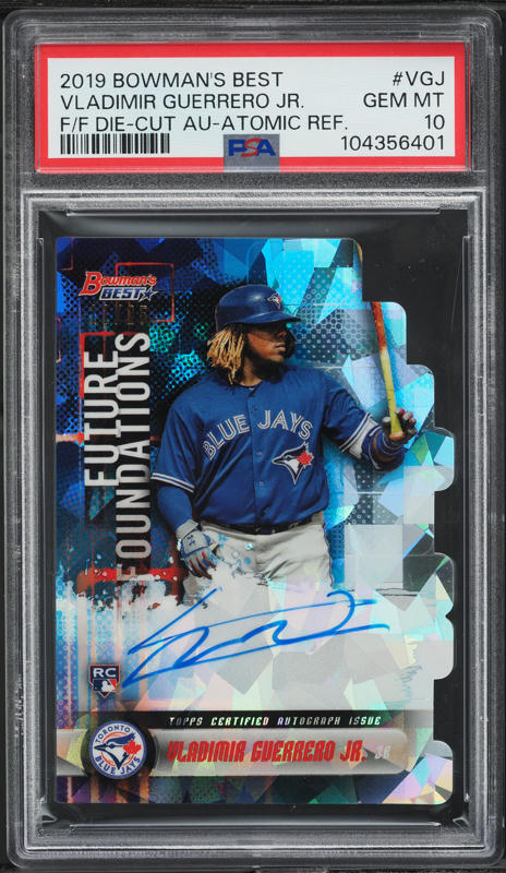 2019 Topps Chrome Refractor Vladimir Guerrero Jr. ROOKIE #201 PSA