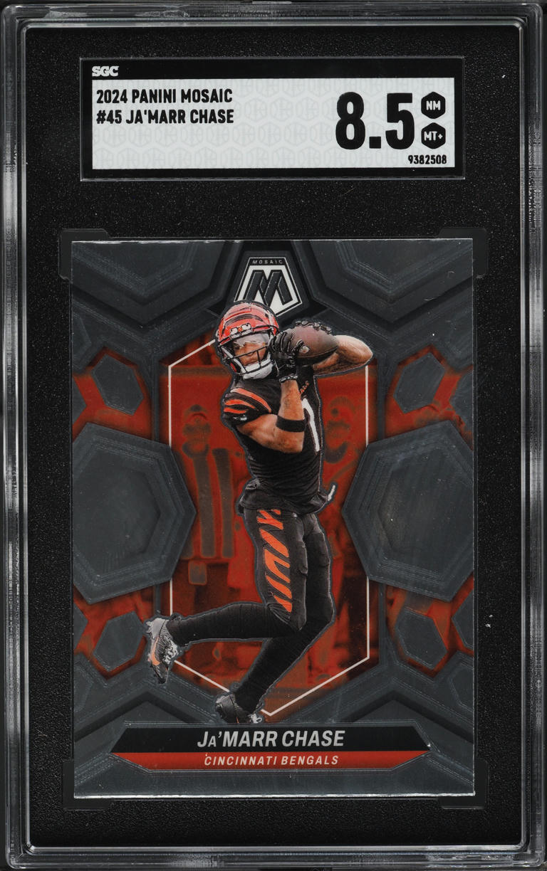2024 Panini Mosaic Ja'Marr Chase #45 SGC 8.5 NM-MT+