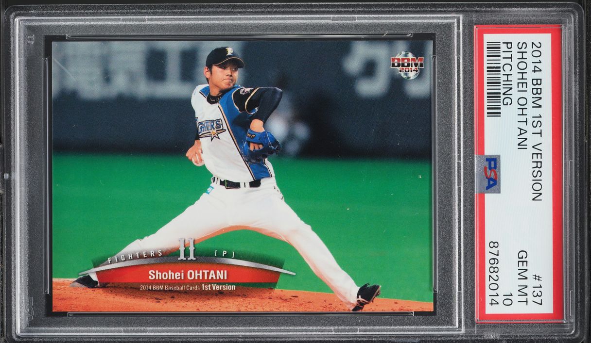 2014 BBM 1st Version Pitching Shohei Ohtani #137 PSA 10 GEM MINT 