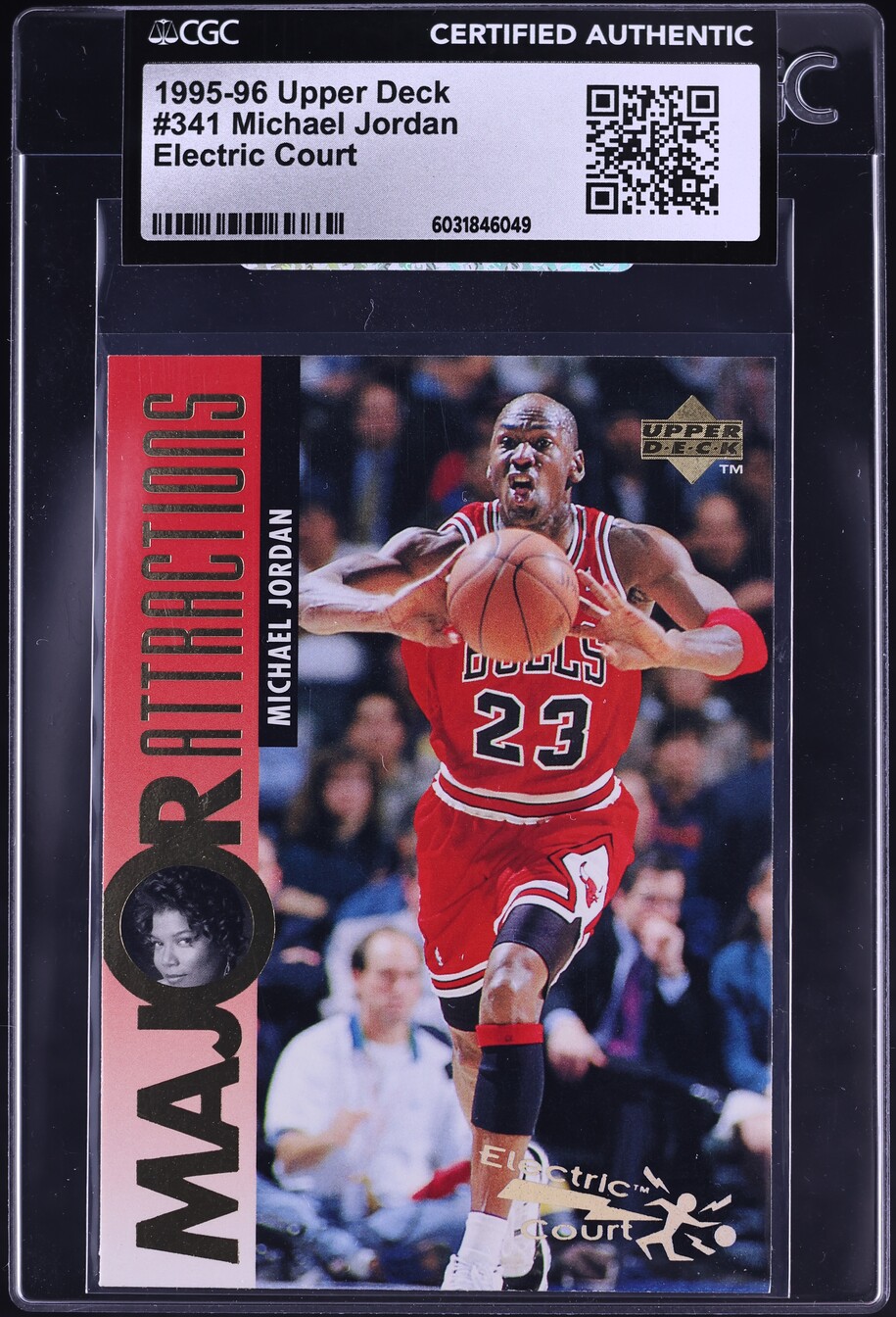 1995 Upper Deck Electric Court Michael Jordan #341 CGC AUTH