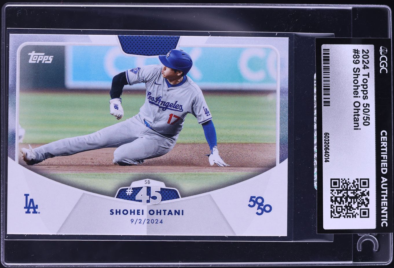 2024 Topps 50/50 Shohei Ohtani #89 CGC AUTH