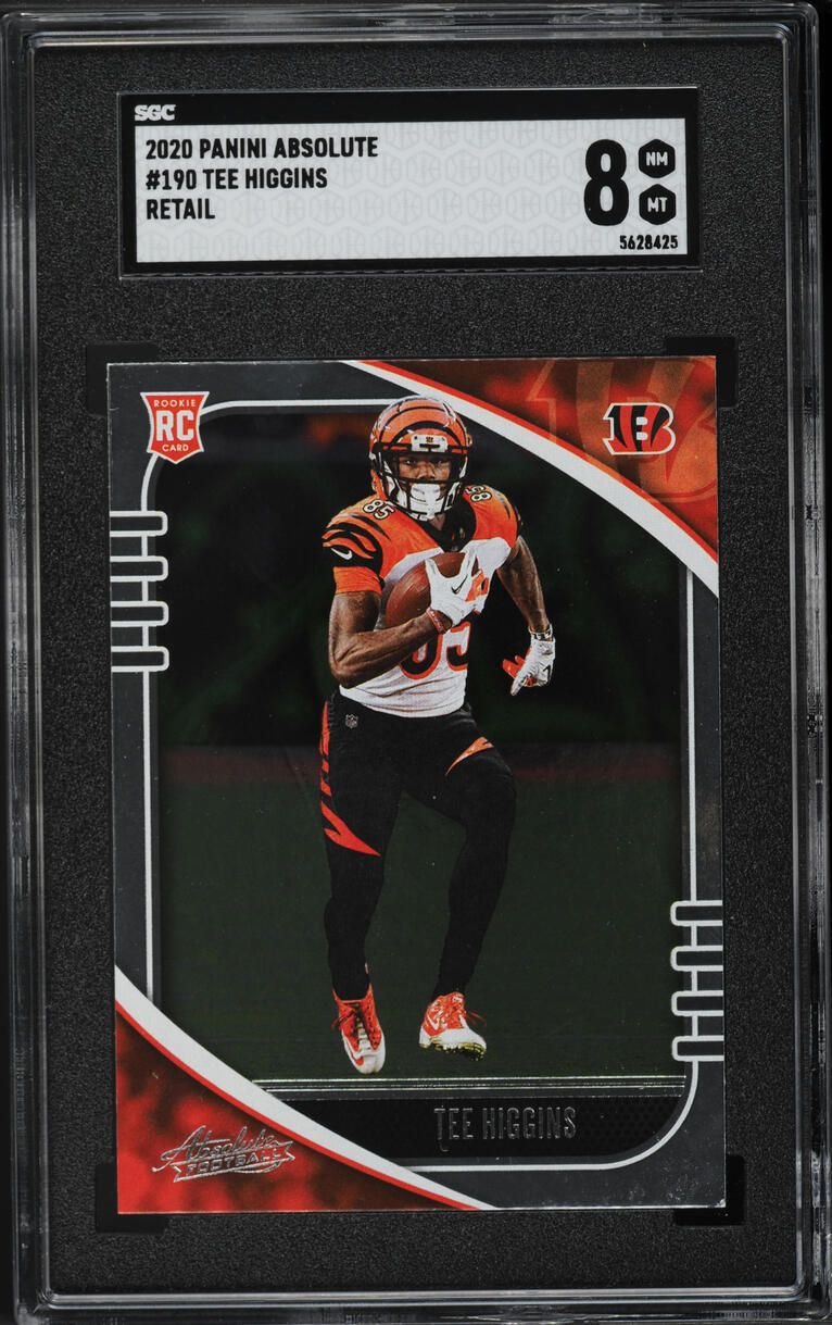 2020 Absolute Retail Tee Higgins ROOKIE #190 SGC 8 NM-MT