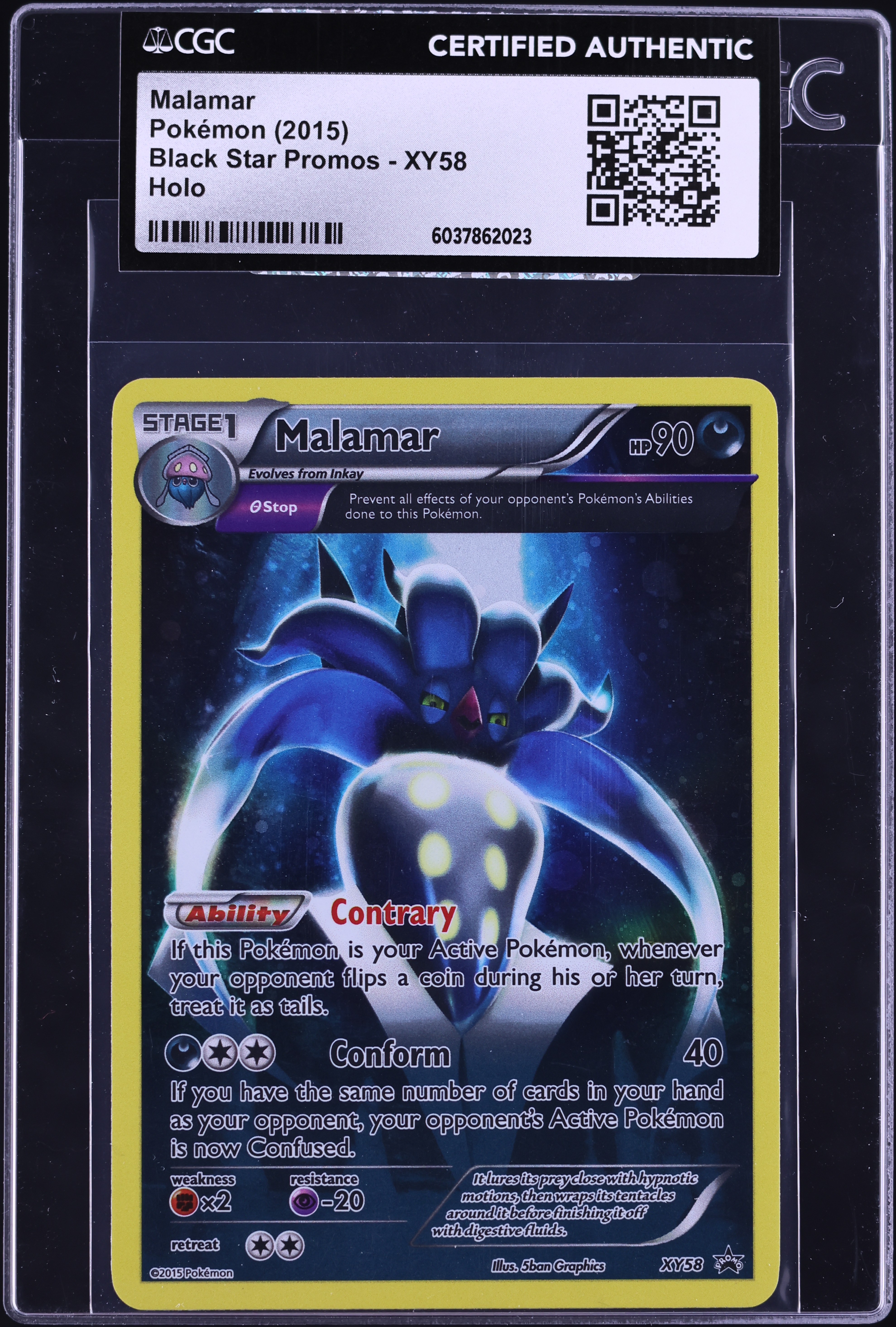 Pokemon X & Y Promo Single Card Rare Holo Malamar XY58