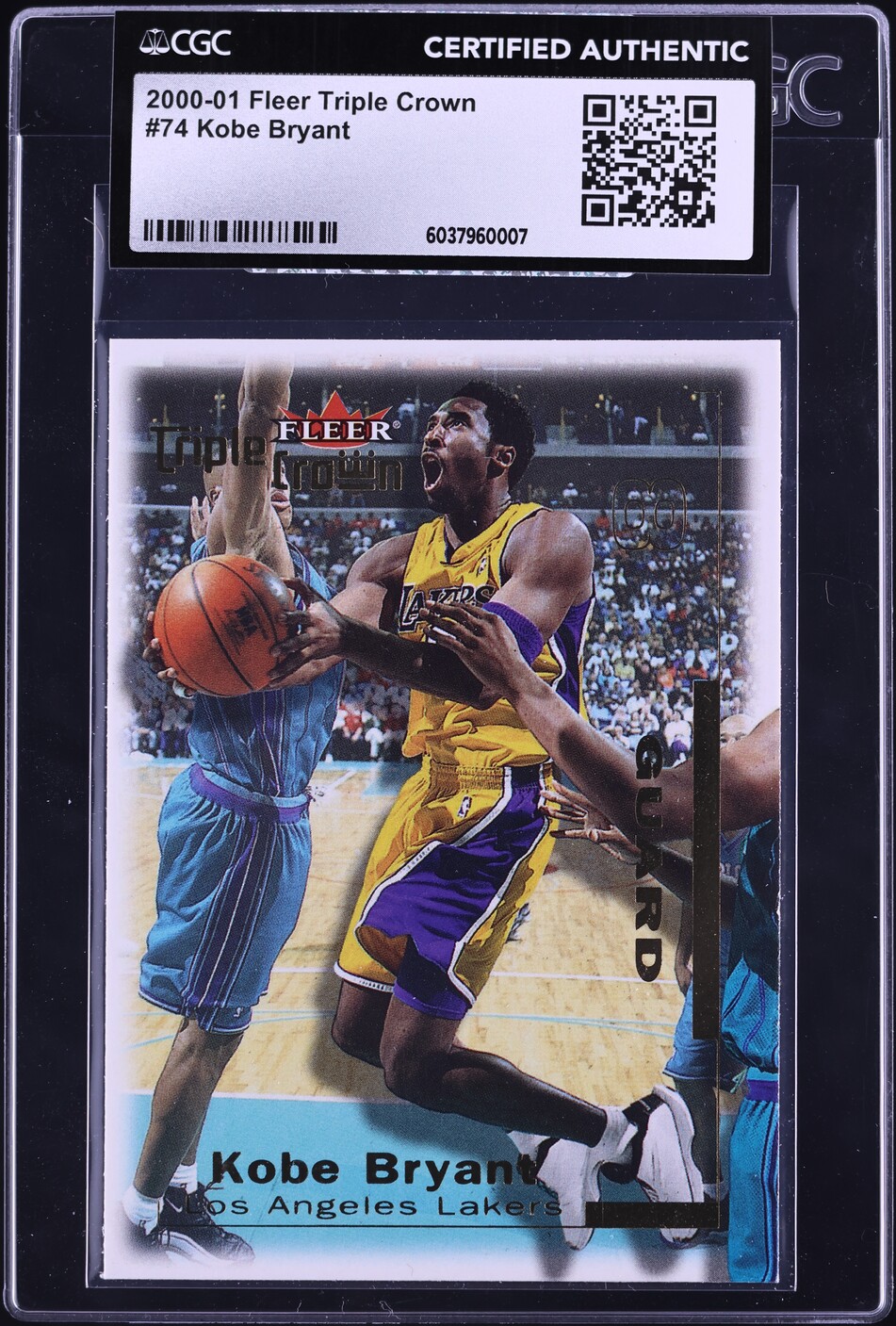 2000 Fleer Triple Crown Kobe Bryant #74 CGC AUTH