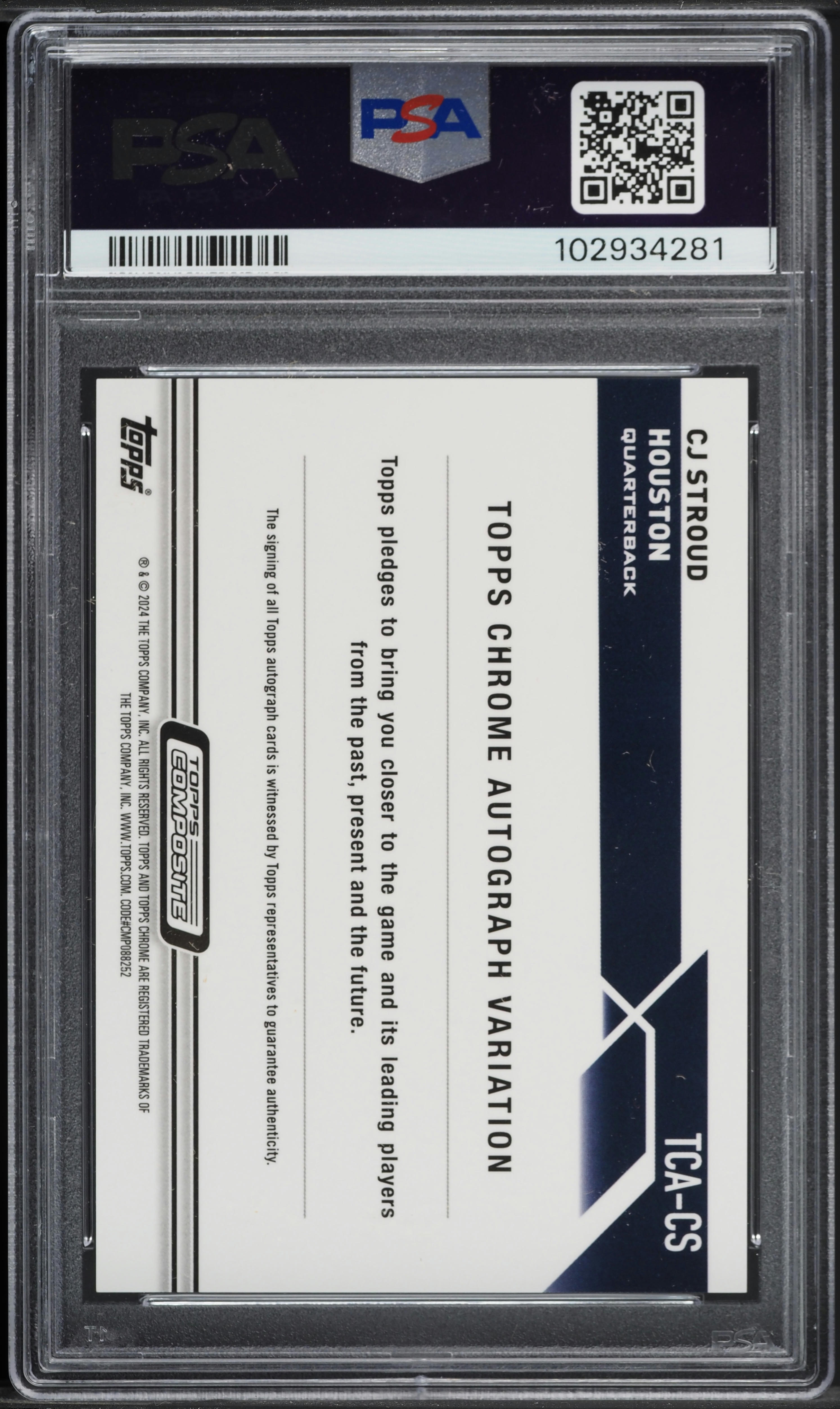 2023 Topps Composite Gold Wave CJ Stroud ROOKIE AUTO /50 #TCACS 