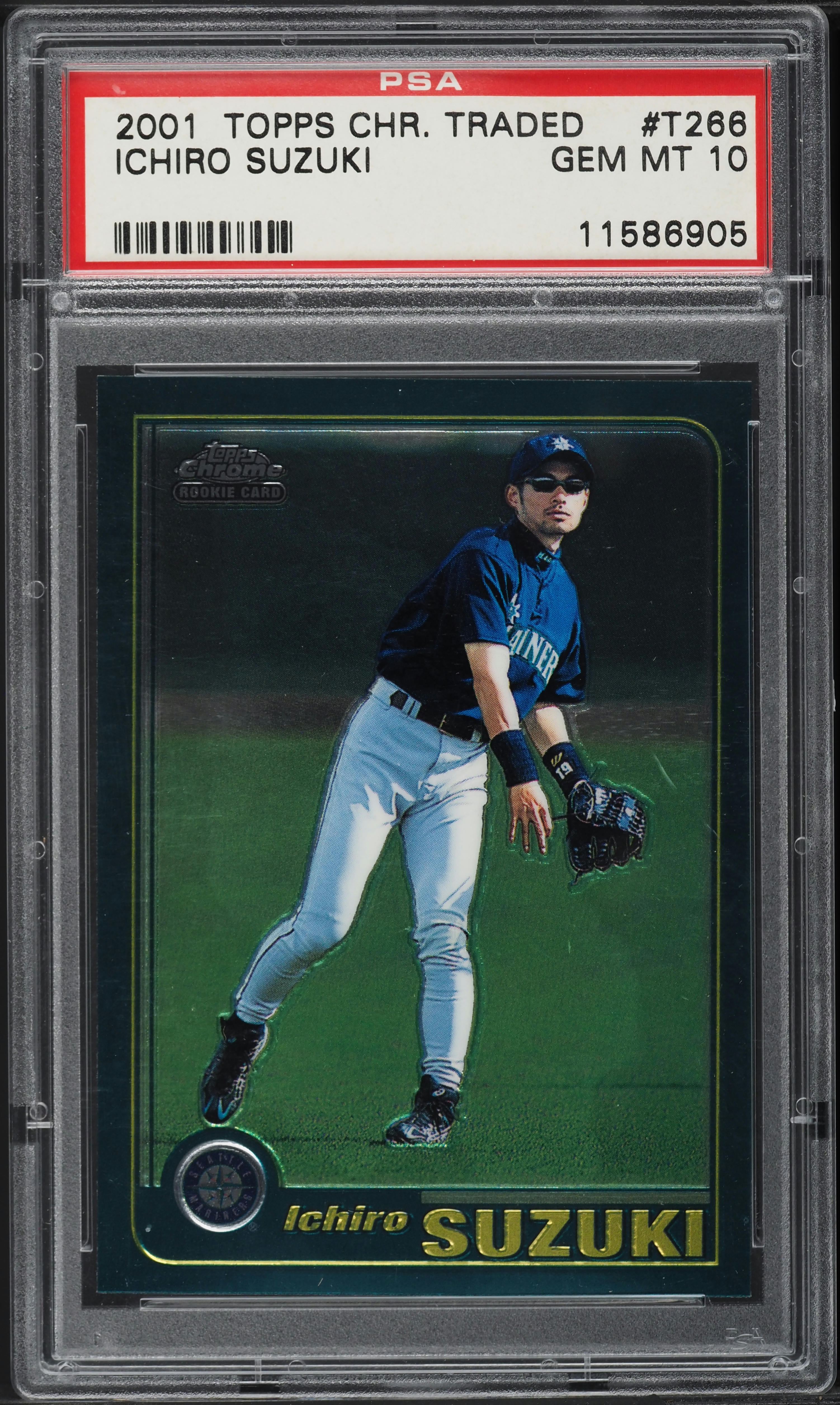その他 TOPPS206 ICHRO SUZUKI 2001 Topps Chrome Traded Ichiro Suzuki ROOKIE #T266 PSA 10 GEM