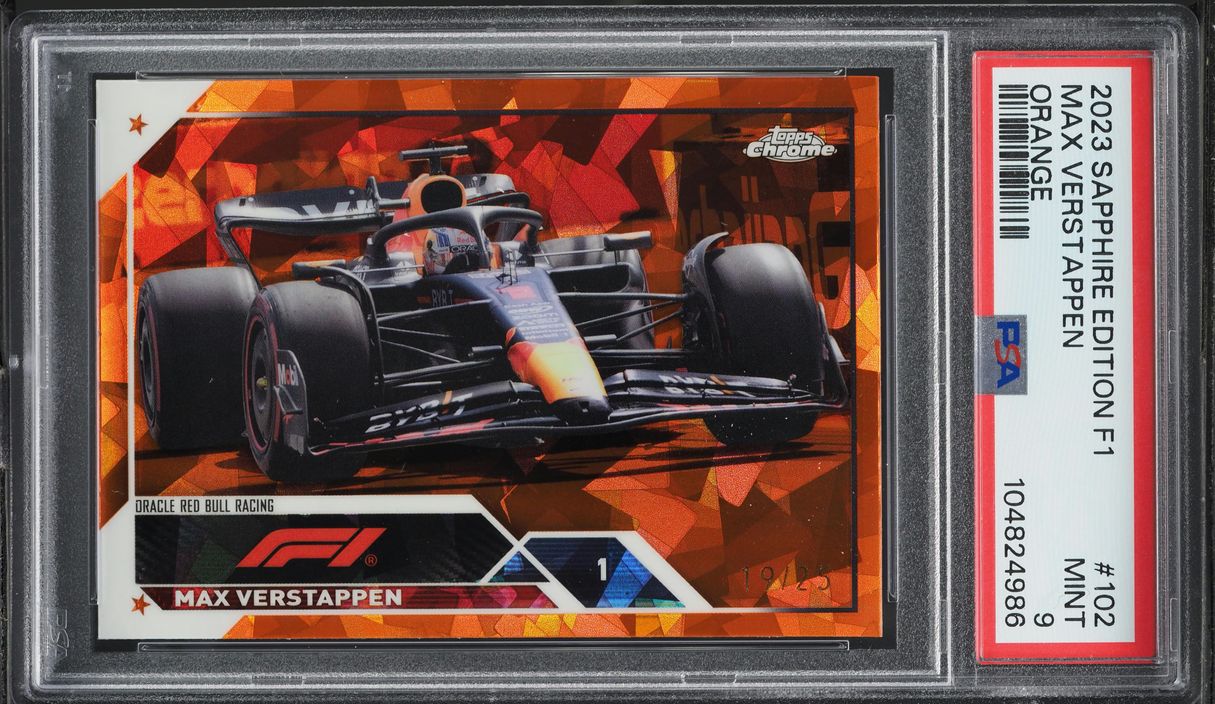 2023 Topps Chrome Formula 1 F1 Sapphire Orange Max Verstappen /25