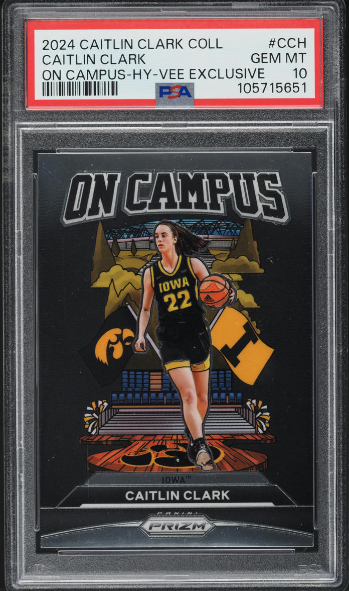 2024 Panini Collection On Campus Hy Vee Exclusive Caitlin Clark RC #CCH PSA 10