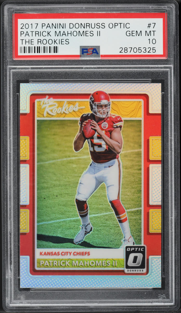 2017 Donruss Optic The Rookies Patrick Mahomes II ROOKIE #7 PSA 10 GEM MINT