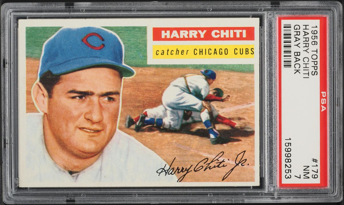 1956 Topps Harry Chiti #179 PSA 7 NRMT